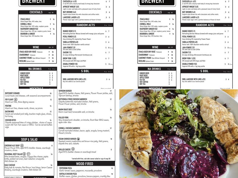 Ithaca Beer Co Menu