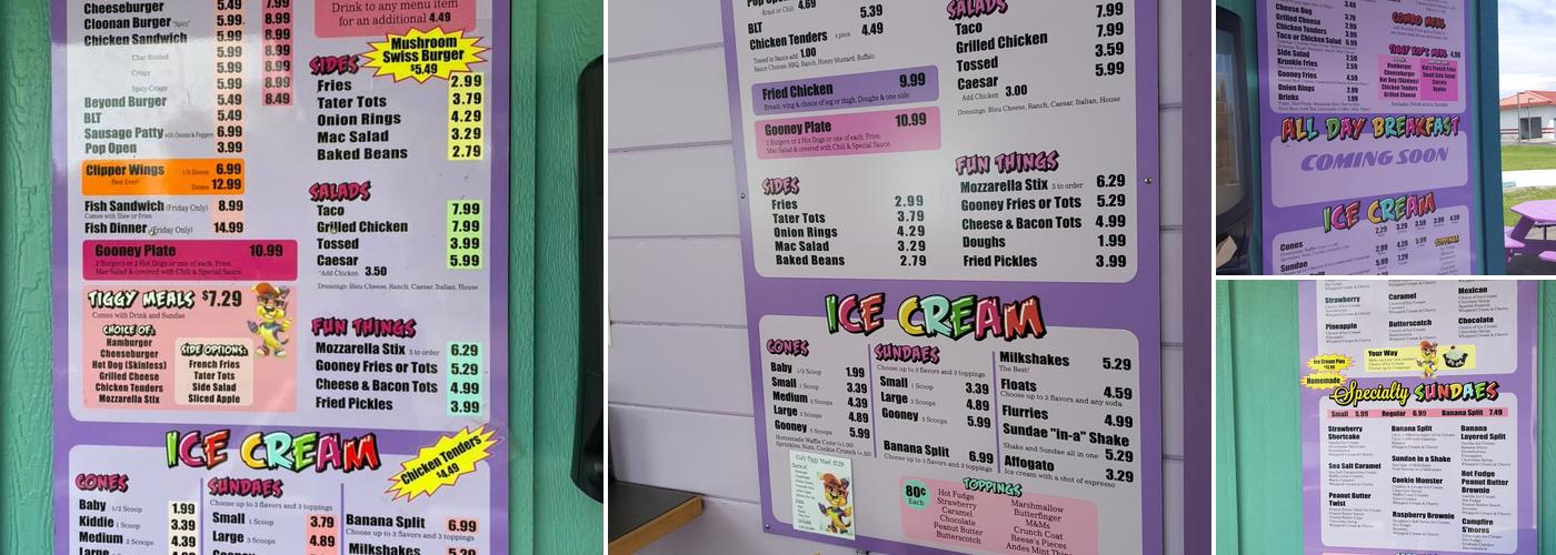 Henyo's Gooney Village Menu