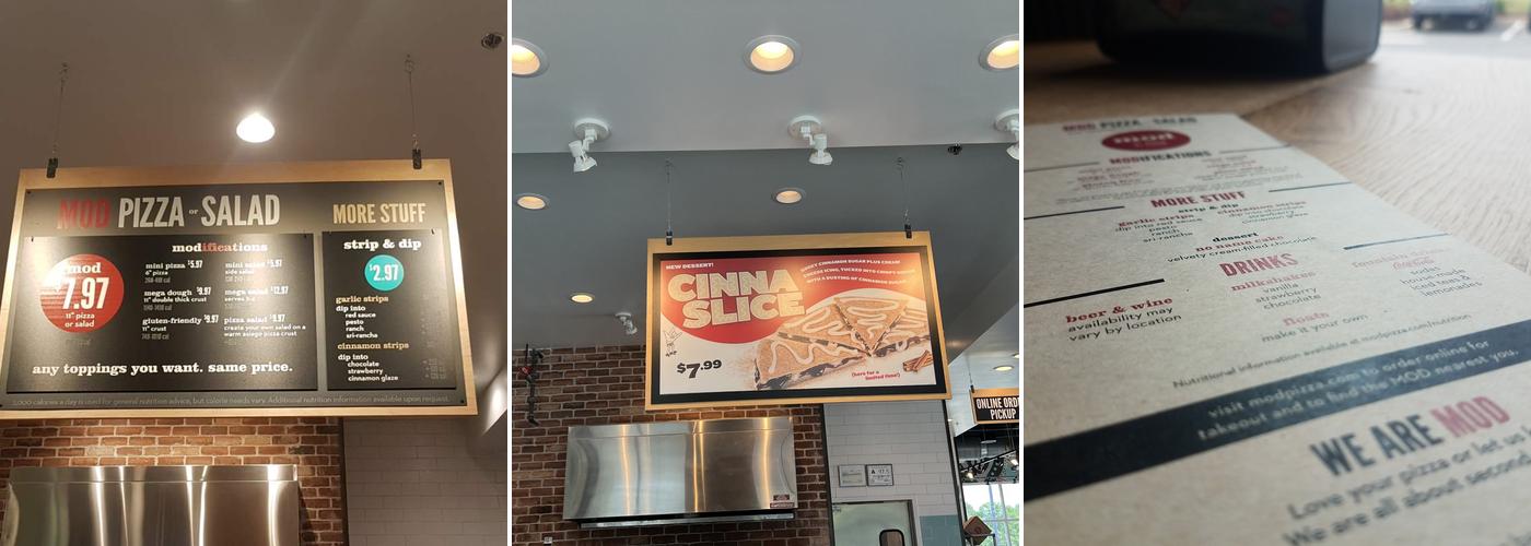 MOD Pizza Menu