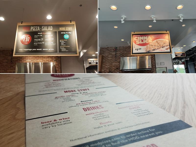 MOD Pizza Menu