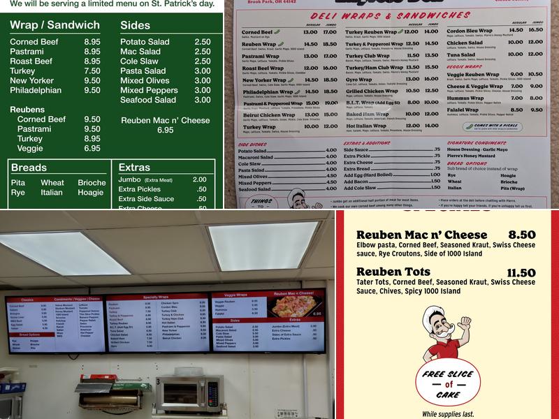 Express Deli Menu