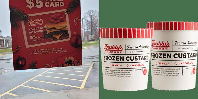 Freddy's Frozen Custard & Steakburgers Menu
