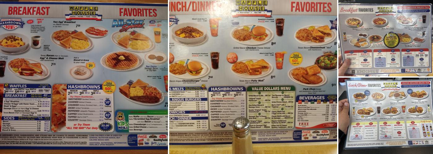 Waffle House Menu
