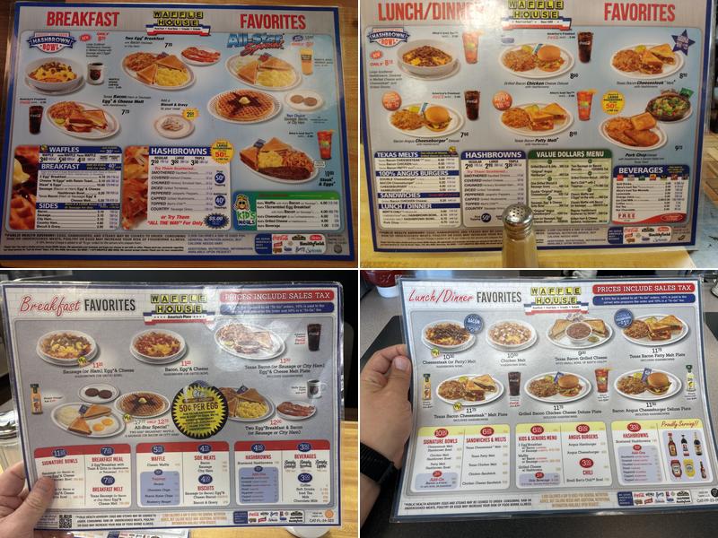 Waffle House Menu