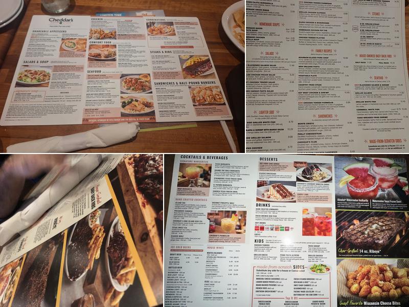 Cheddar's Scratch Kitchen Menu