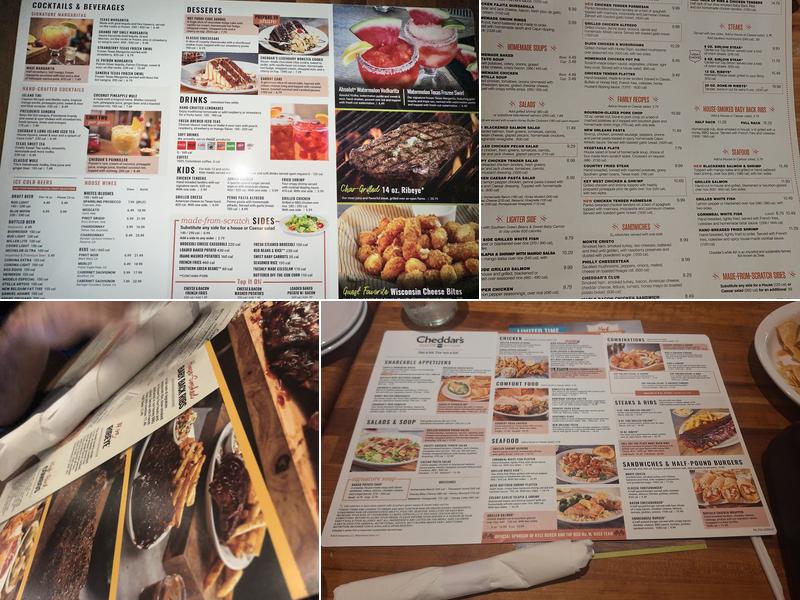 Cheddar's Scratch Kitchen Menu