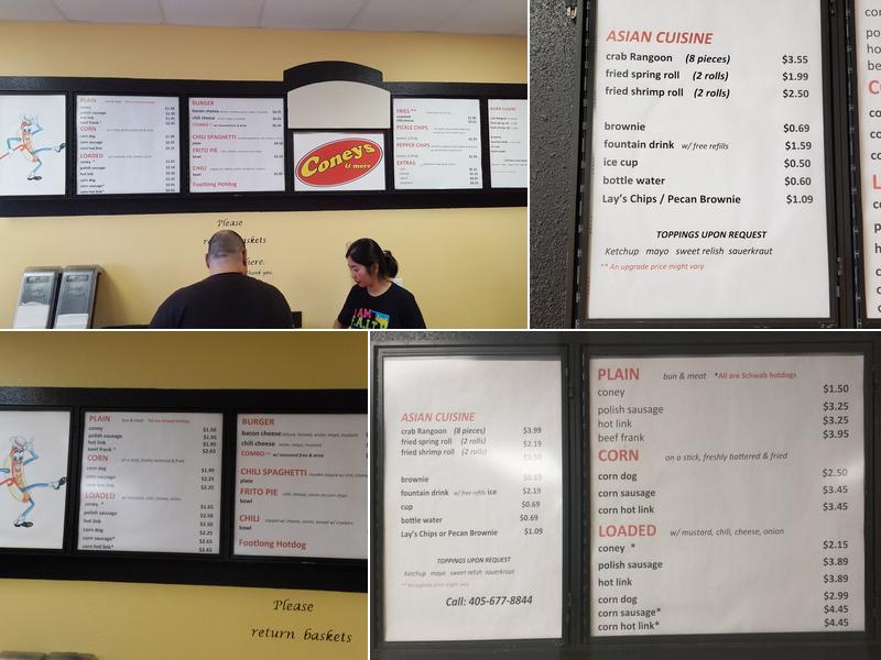 Coneys & More Menu