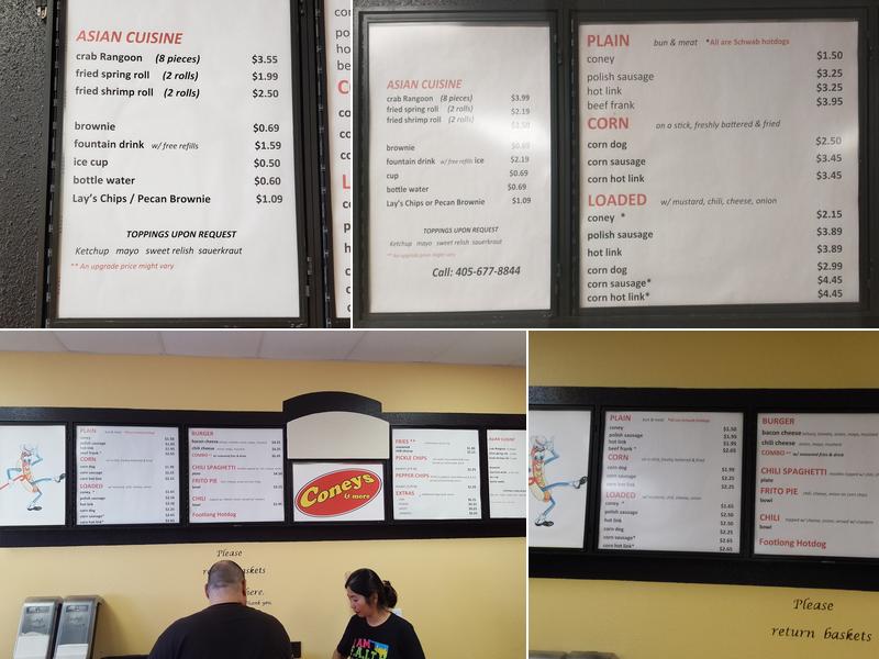 Coneys & More Menu