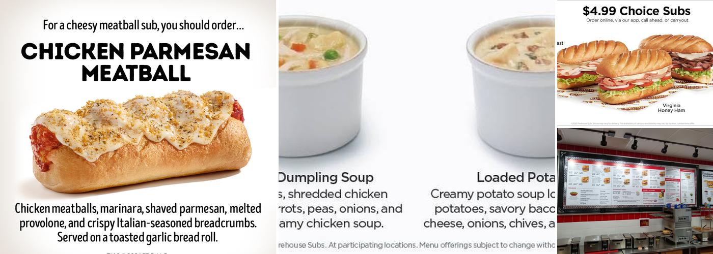 Firehouse Subs Mayfair Plaza Menu