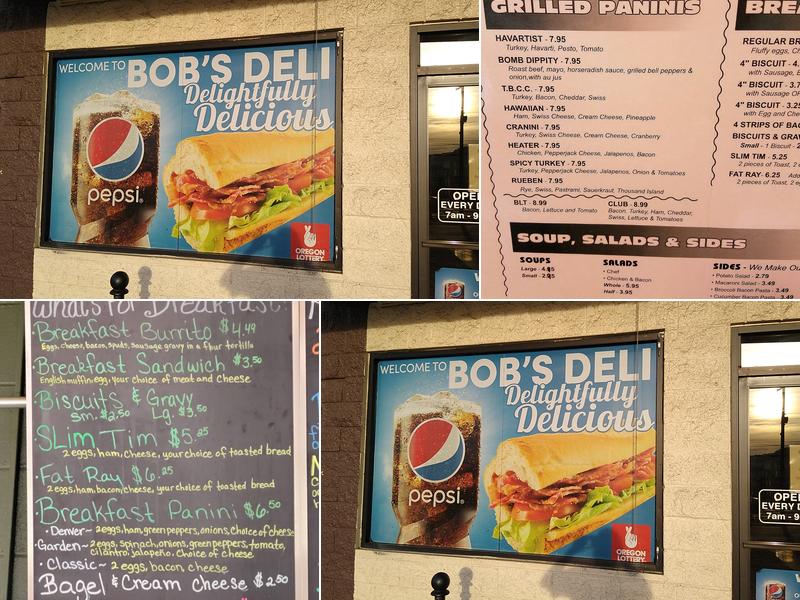 Bob's Deli Menu