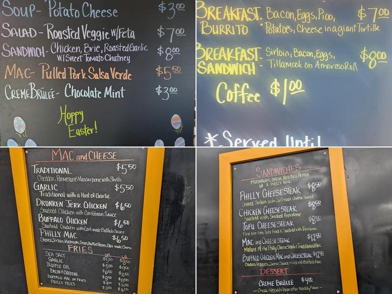 Mac And Cheese Steaks Menu