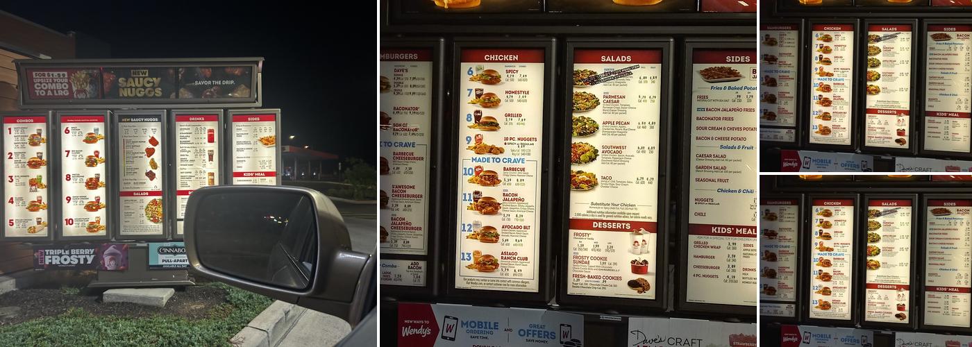 Wendy's Menu