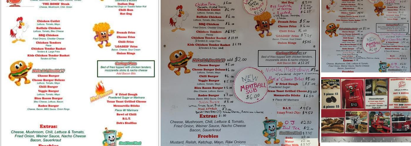 FIREHOUSE HOTDOGS Menu