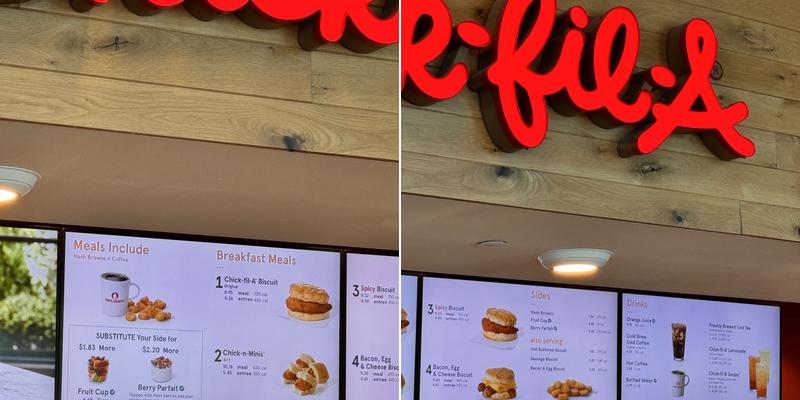 Chick-fil-A Menu