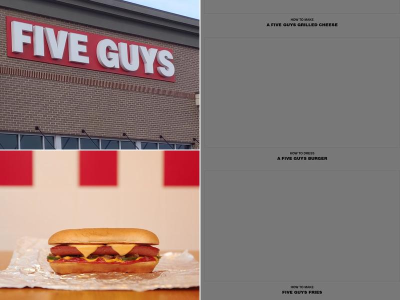 Five Guys Menu