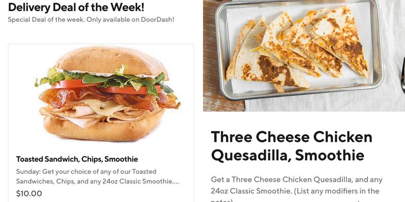 Tropical Smoothie Cafe Menu