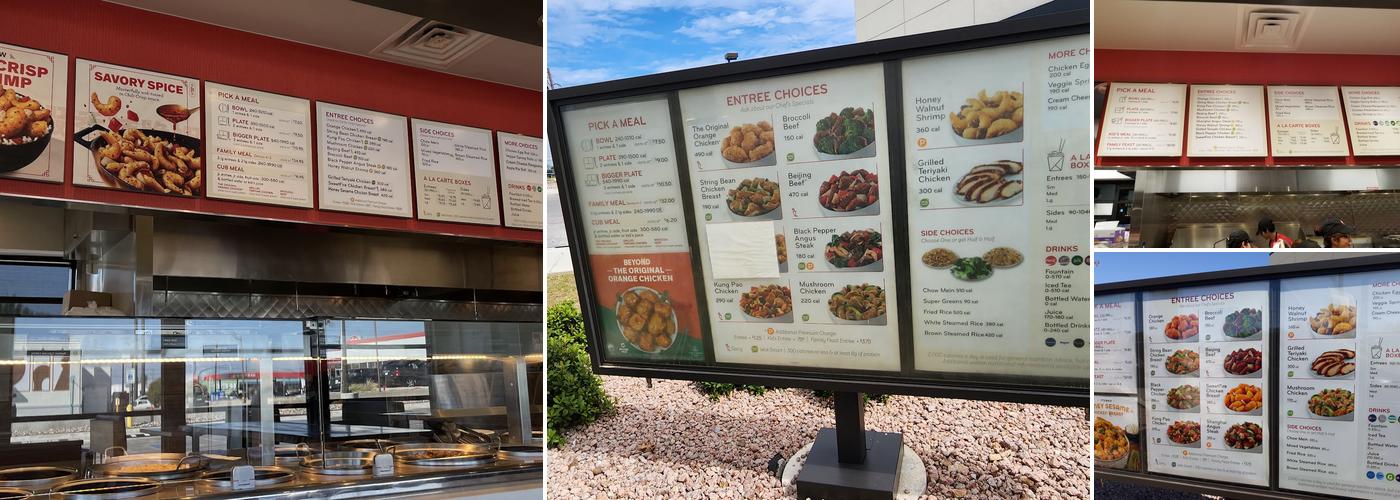 Panda Express Menu