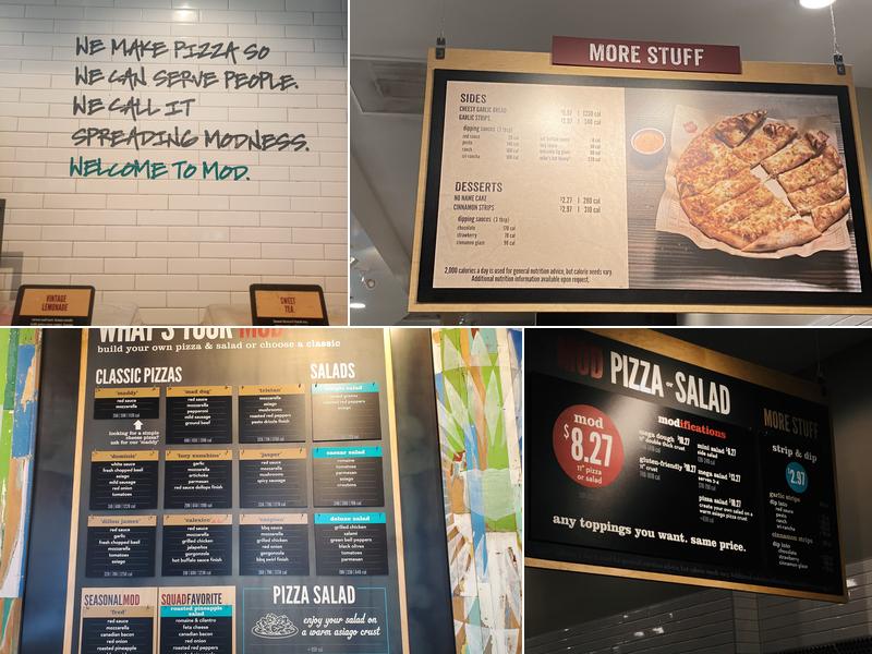 MOD Pizza Menu