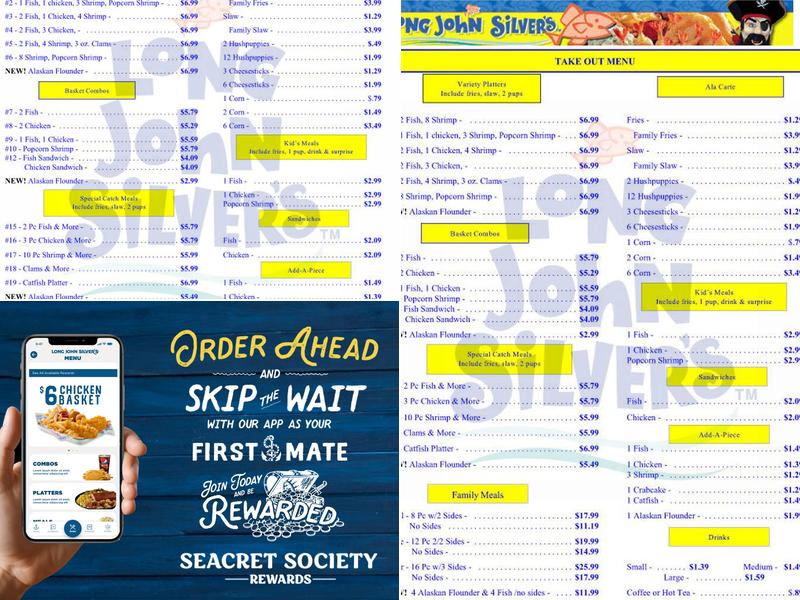 Long John Silver's - Temp Closed for Remodel Menu