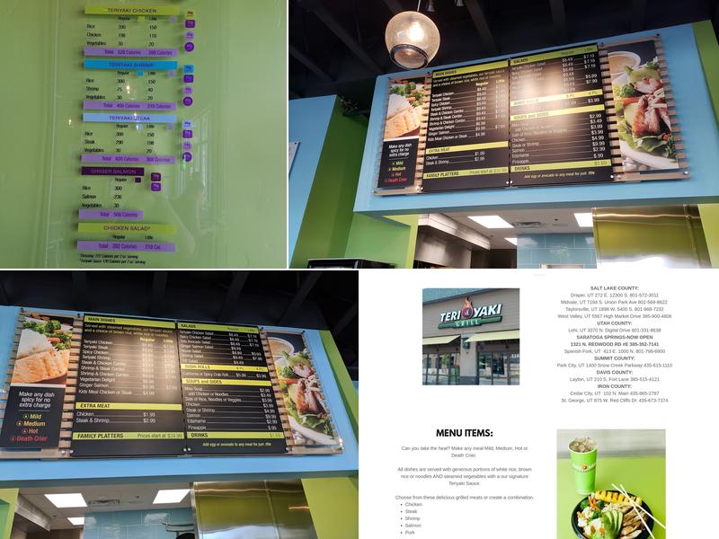 Teriyaki Grill Menu