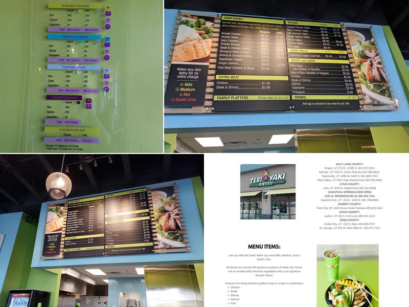 Teriyaki Grill Menu