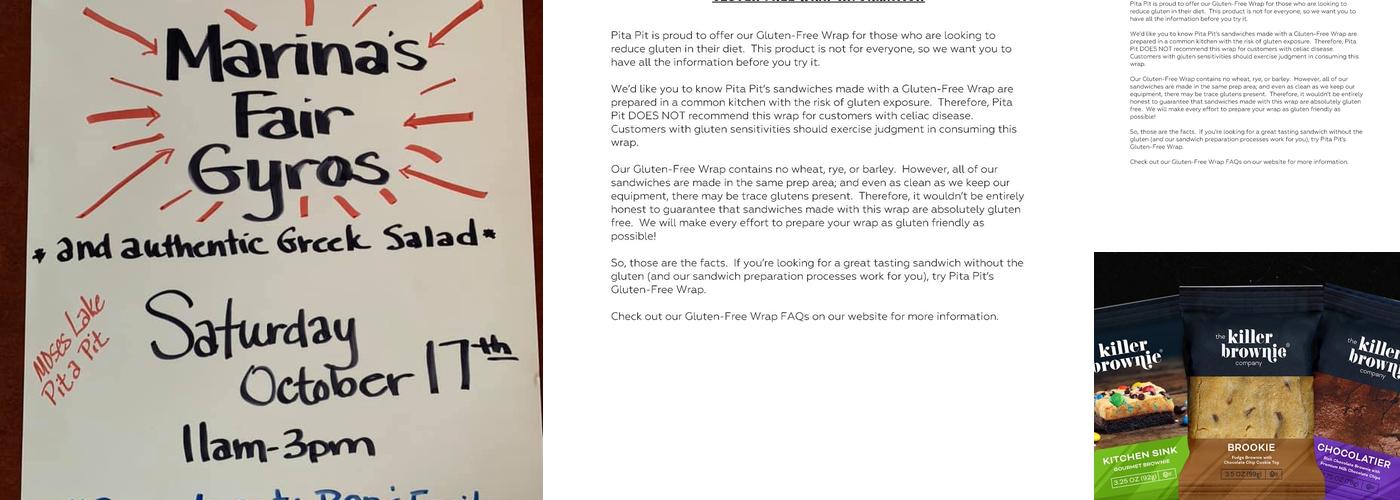 Pita Pit Menu
