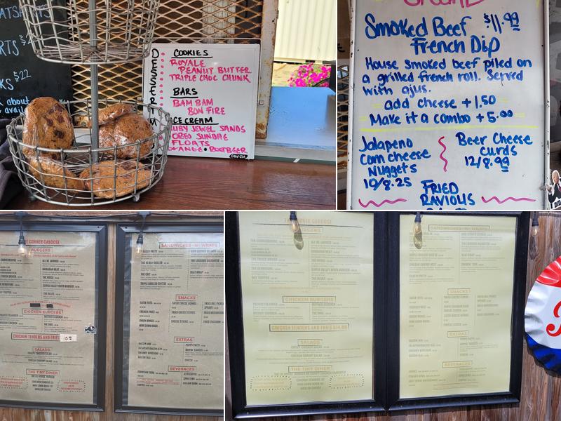 The Corner Caboose Menu