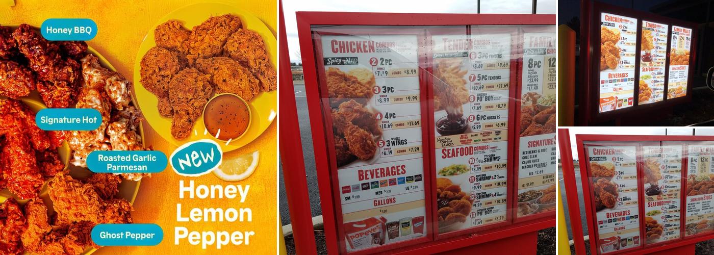 Popeyes Louisiana Kitchen Menu
