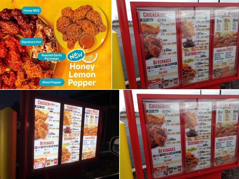 Popeyes Louisiana Kitchen Menu