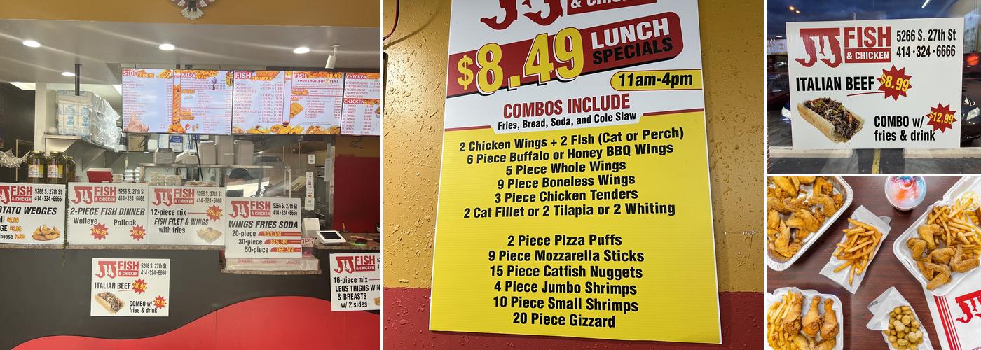 JJ Fish & Chicken Menu