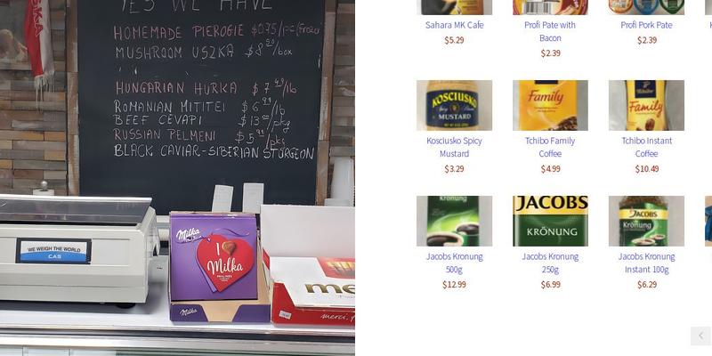 Polish Pork Store Menu