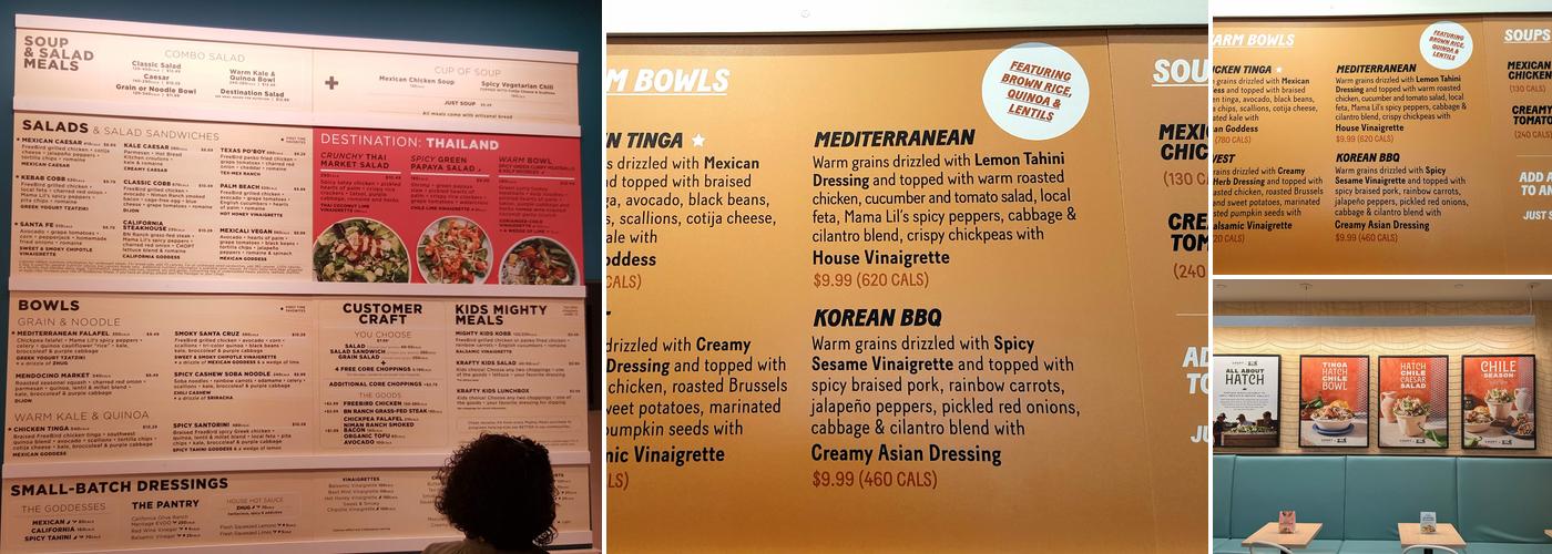 Chopt Creative Salad Co. Menu