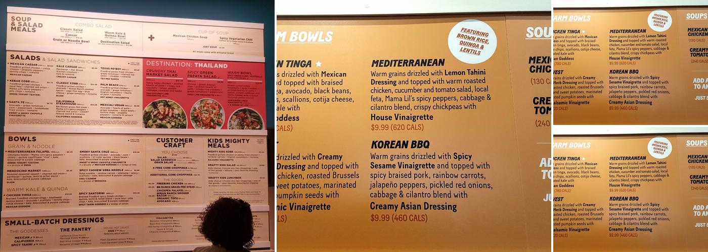 Chopt Creative Salad Co. Menu