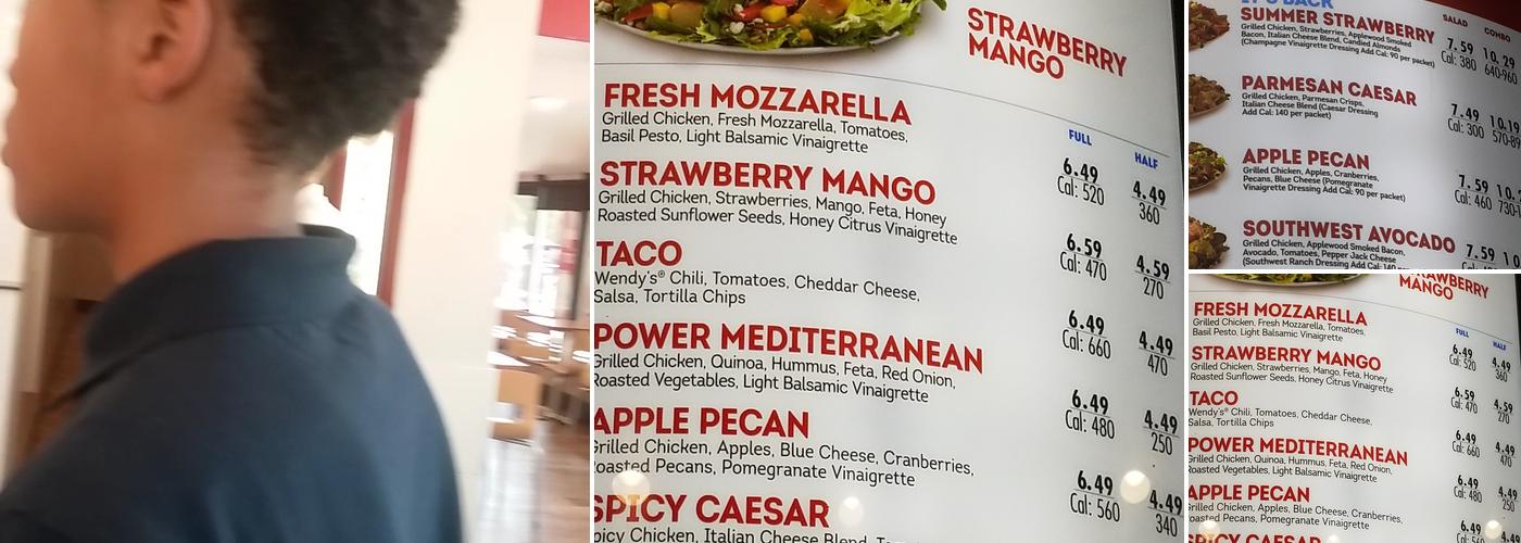 Wendy's Menu