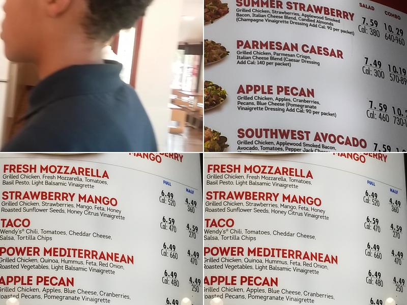 Wendy's Menu