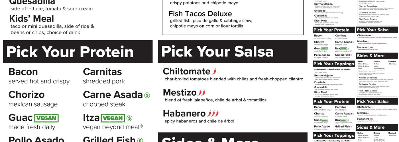 District Taco Menu
