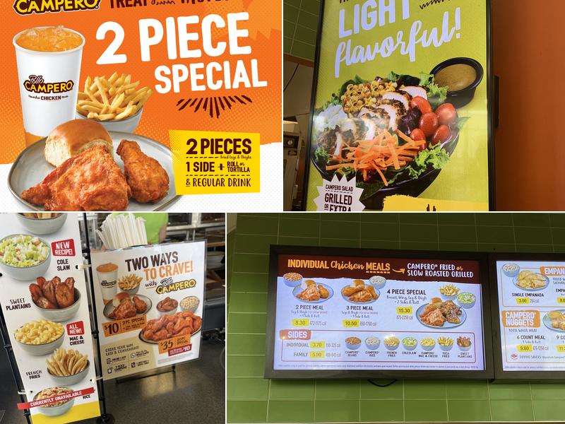 Pollo Campero Menu