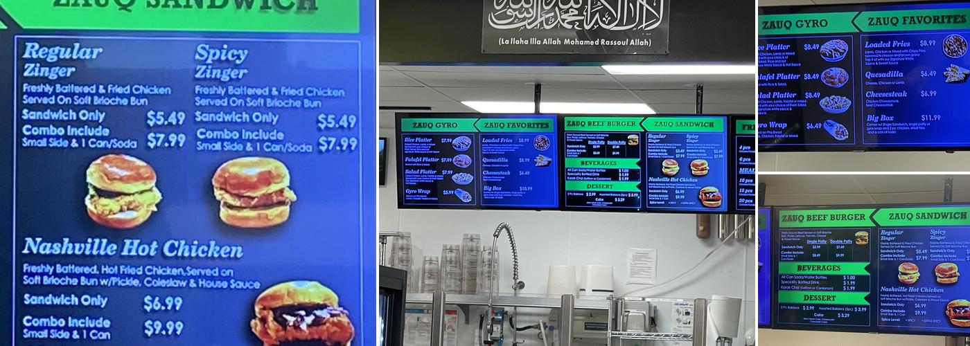 Zauq Halal Kitchen Menu
