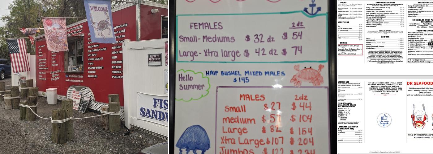 DR Seafood & Catering Menu