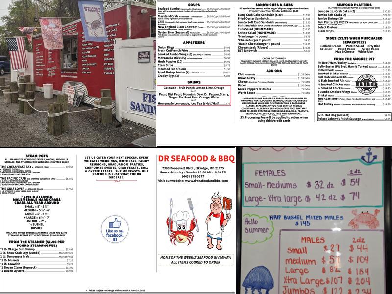 DR Seafood & Catering Menu