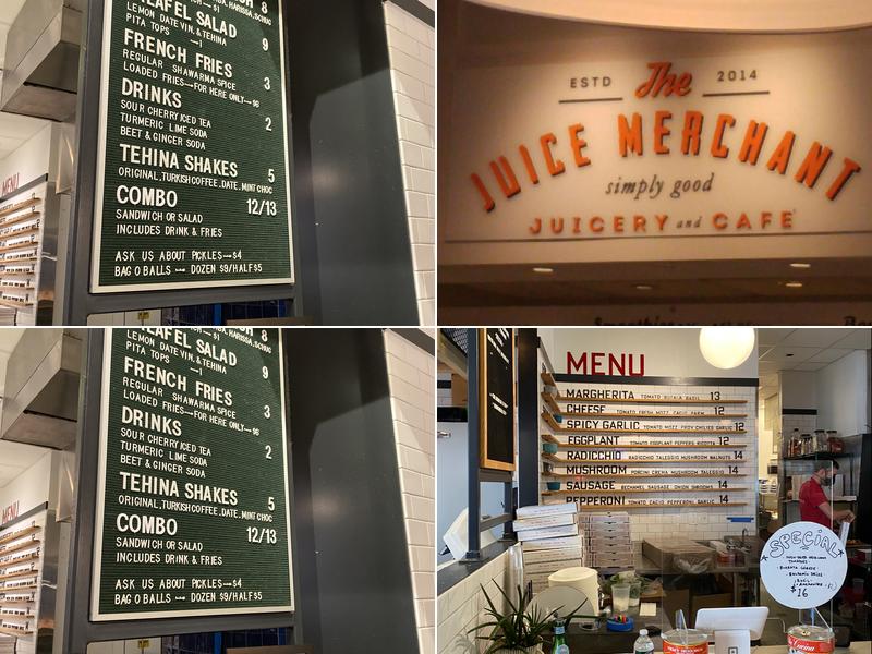 Franklin's Table Food Hall Menu