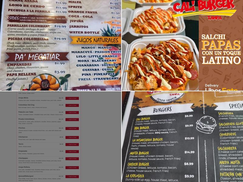 Caliburger Tampa Menu