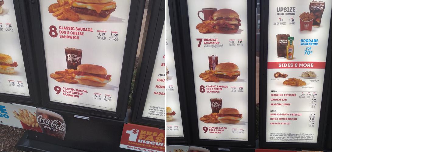 Wendy's Menu