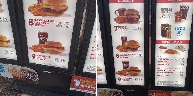 Wendy's Menu