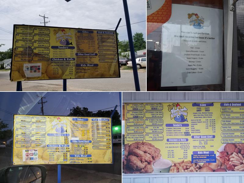 Jim's Krispy Fried Chicken Menu