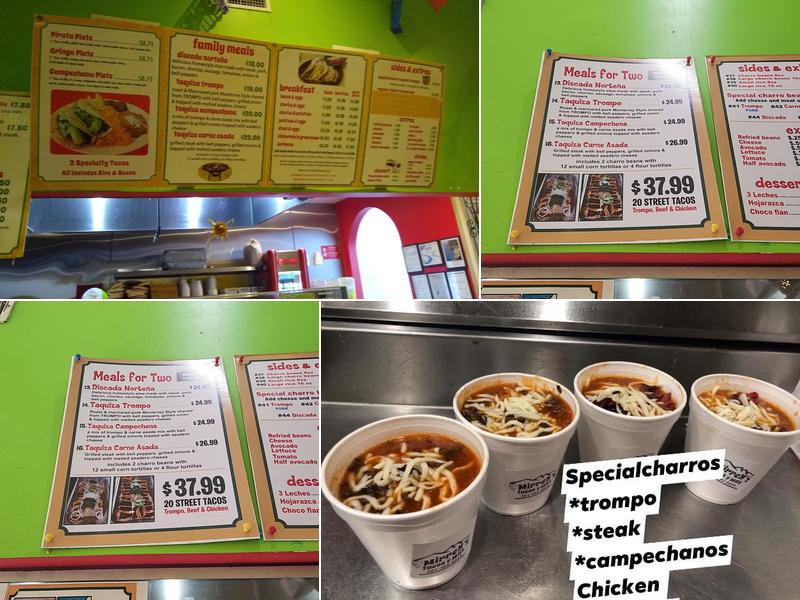 Mirrey tacos y MAS Menu
