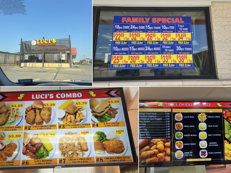 Luci's Chicken N Rice Menu