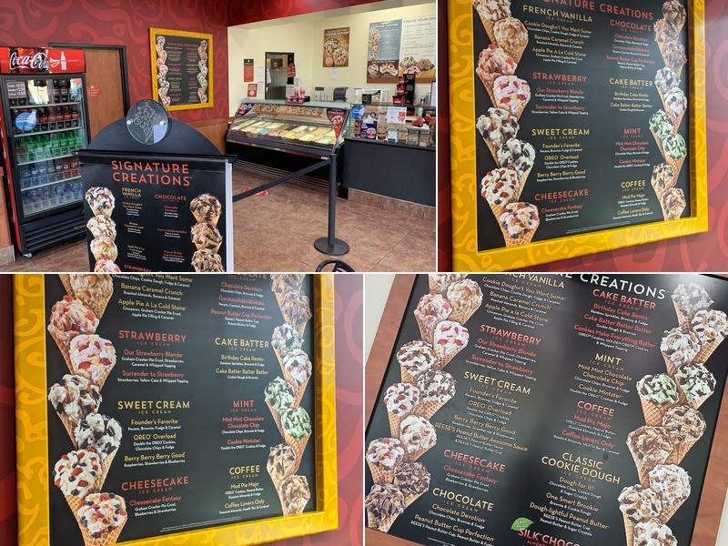 Cold Stone Creamery Menu