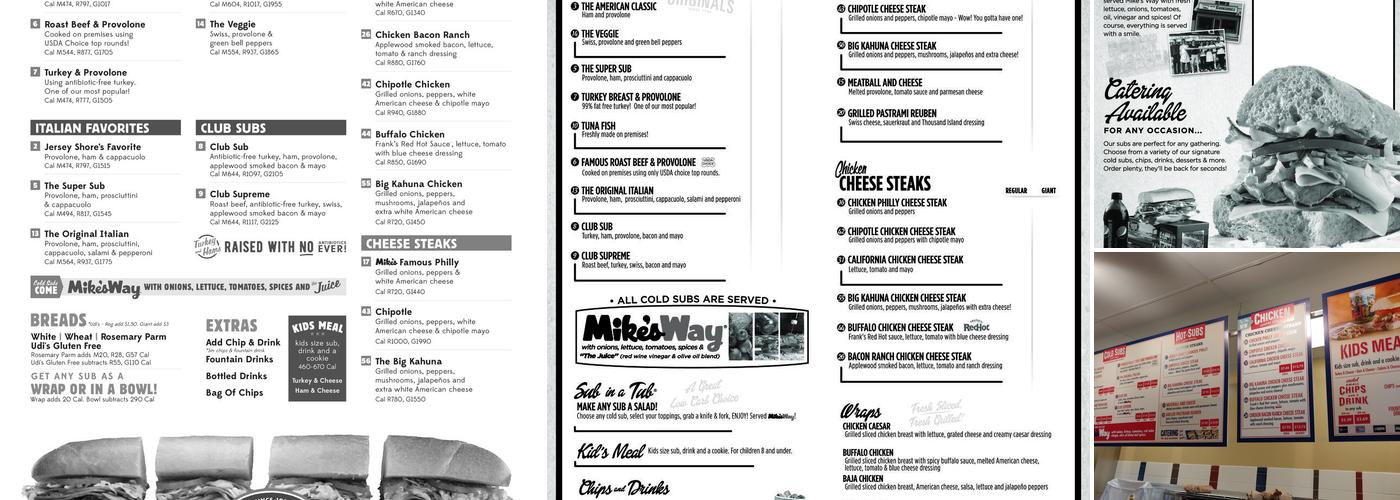 Jersey Mike's Subs Menu
