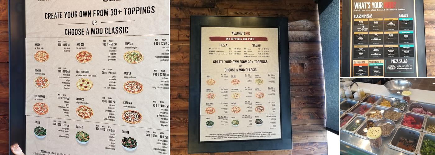MOD Pizza Menu